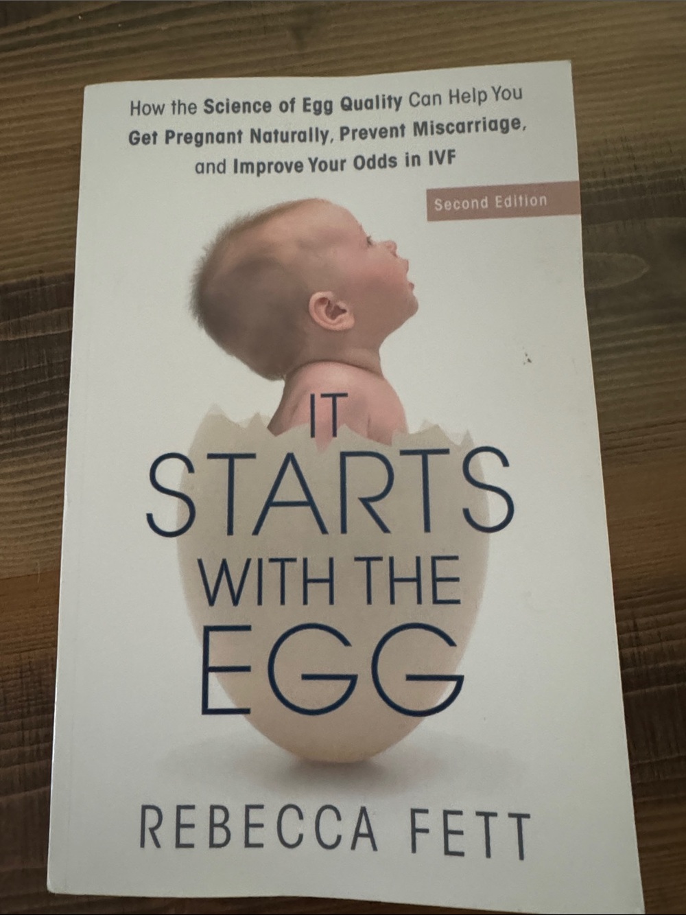 It Starts With The Egg by Rebecca Fett — White Cover